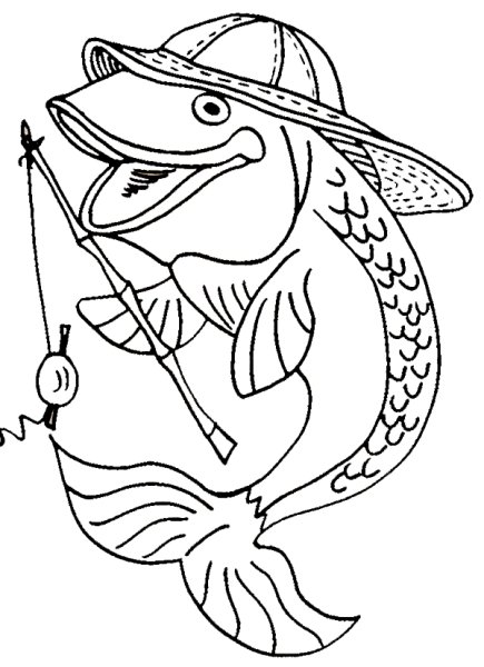 Раскраска рыболов