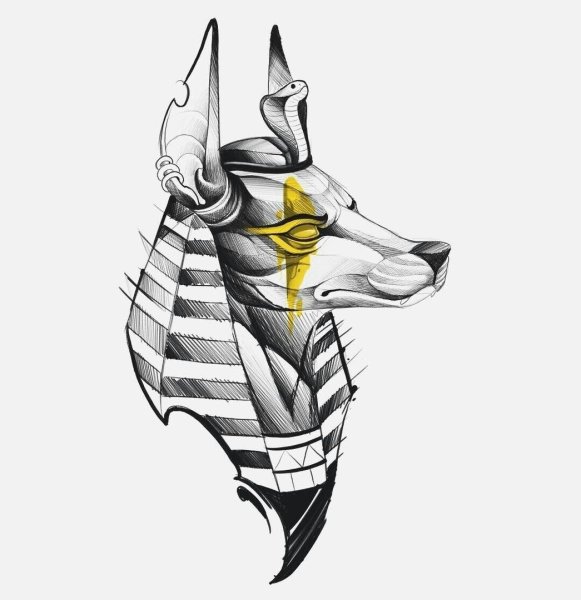 Боги Египта раскраска Анубис