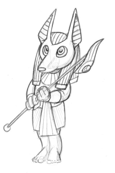 Анубис скетч