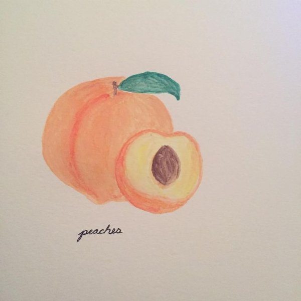 Легкие персиковые рисунки