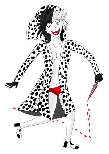 Круэлла де Виль концепт арт