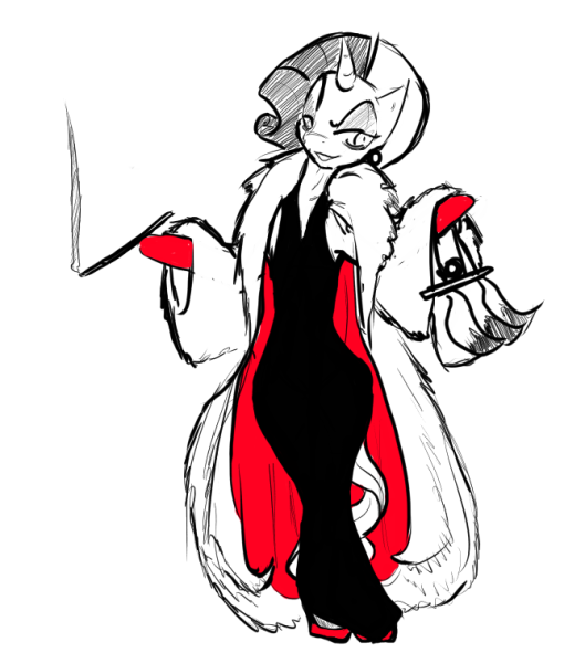 Скетчи Круэлла де Виль