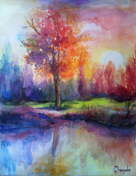 Анна Армона акварель