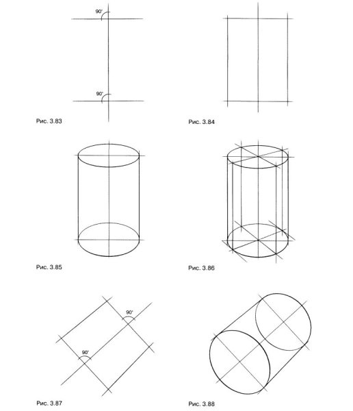 Гипсовый цилиндр построение