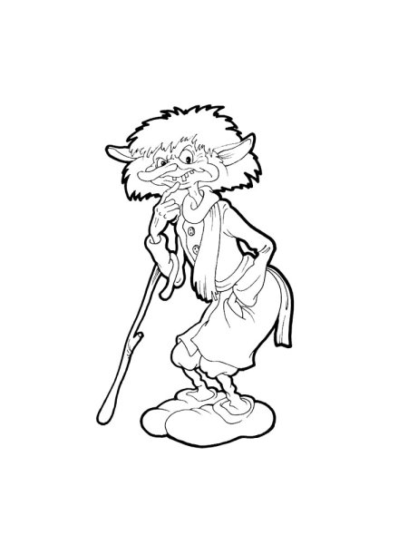 Кикимора Болотная рисунок легкий