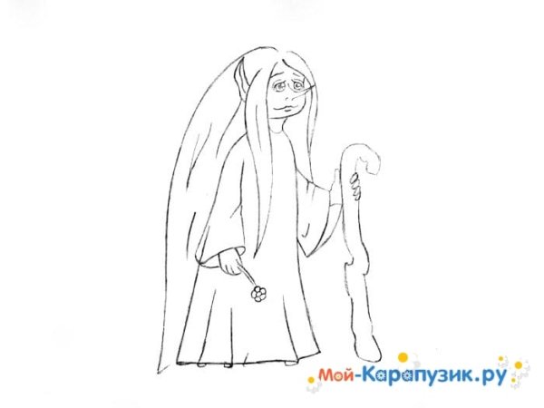 Кикимора Болотная раскраска