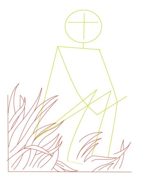 Нарисовать кикимору болотную