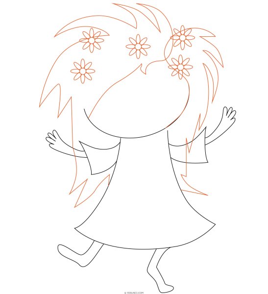 Поэтапное рисование Кикиморы