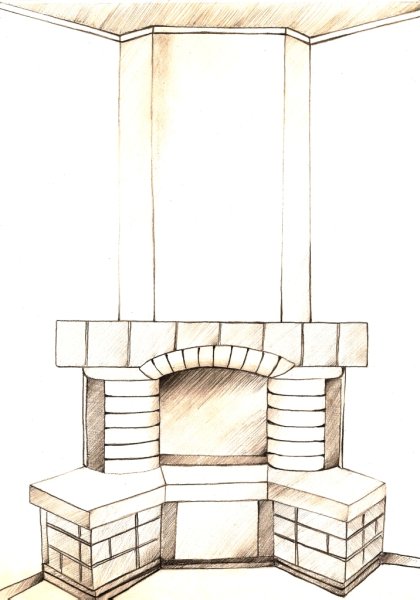 Эскиз печи