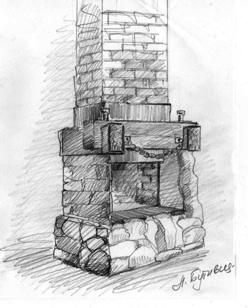 Эскиз камина