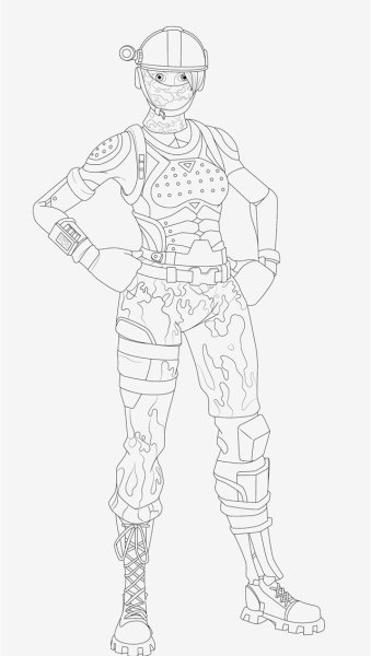 Нарисовать скин ФОРТНАЙТ