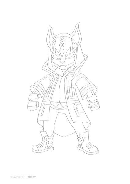 Раскраски ФОРТНАЙТ Ронин