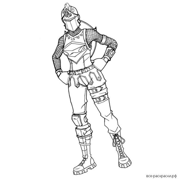 Раскраски ФОРТНАЙТ Мидас