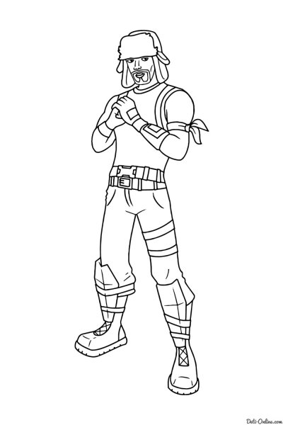 Герои ФОРТНАЙТ раскраска