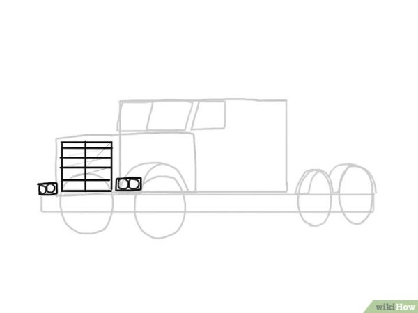 Поэтапное рисование фуры