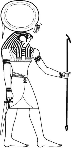 Раскраска фараона древнего Египта