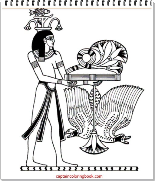 Рисунок фараона древнего Египта