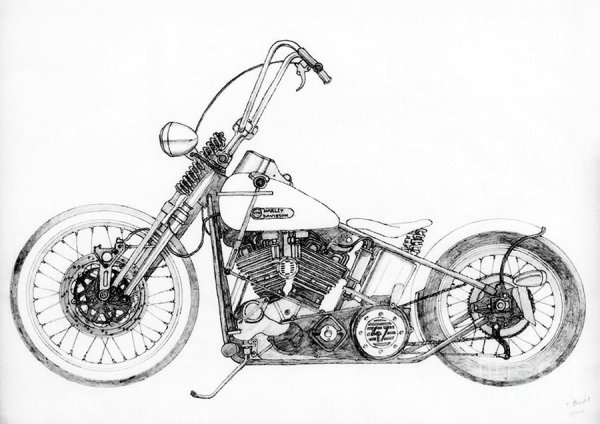 Мотоцикл Урал боббер рисунки