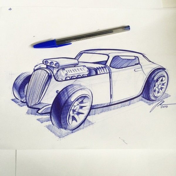 Кастом набросок авто
