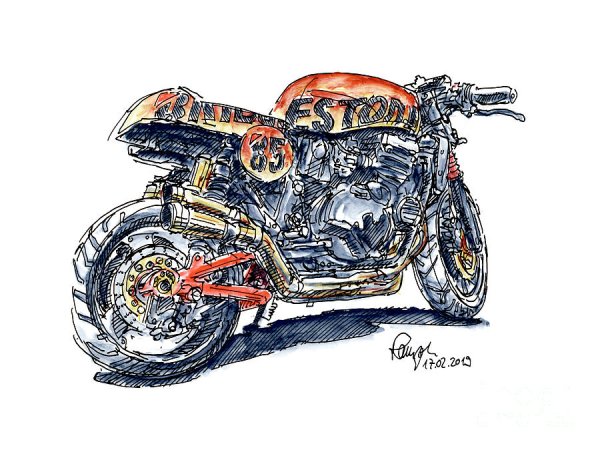 Нарисовать мотоцикл Днепр