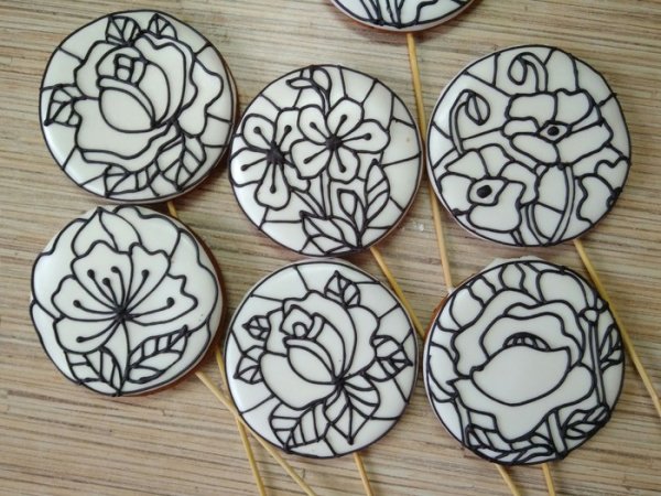 Пряники расписные витражи