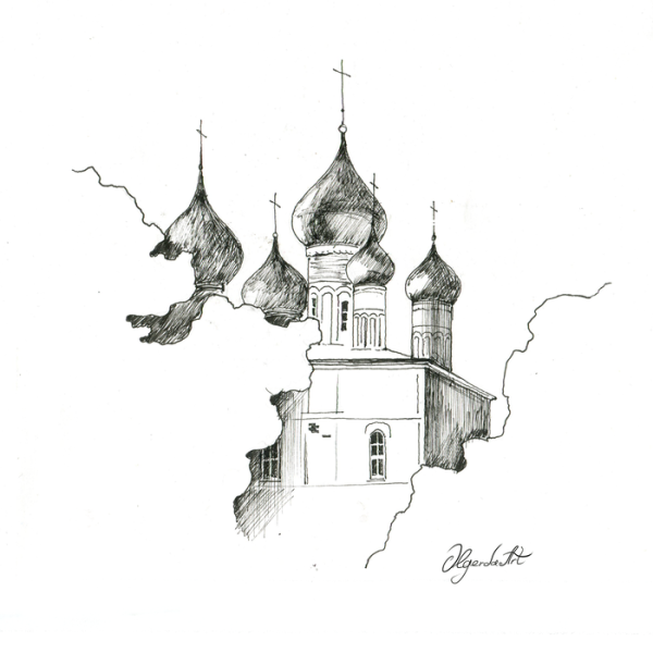 Церкви Ростова Великого рисунки