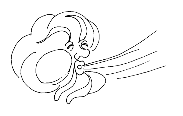 Ветер рисунок карандашом