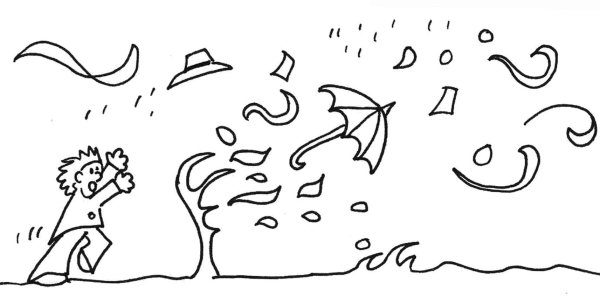 Легкий ветер рисунок