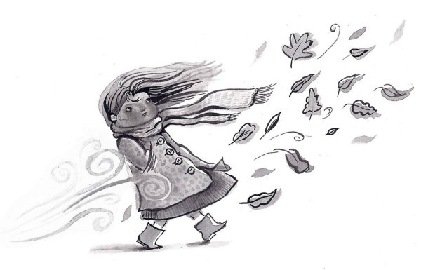 Ветер раскраска