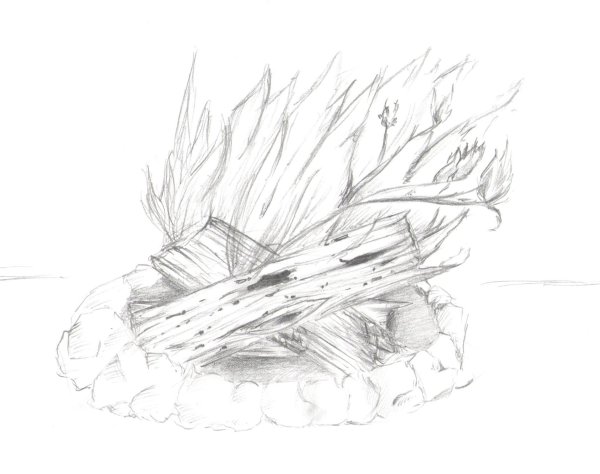 Огонь рисунок