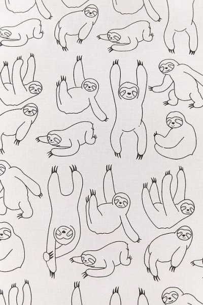 Ленивец нарисованный