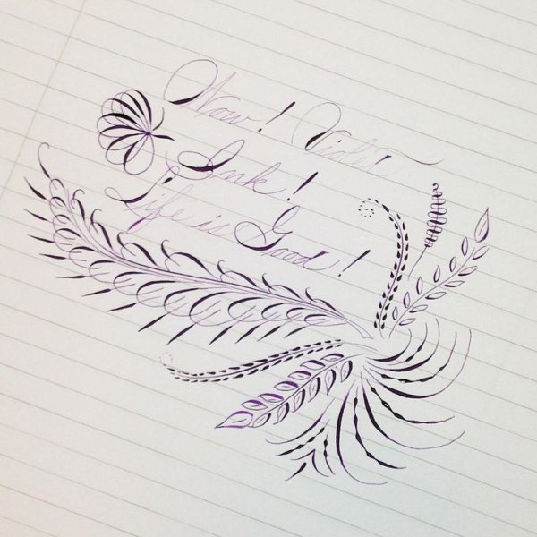 Флоришинг каллиграфия