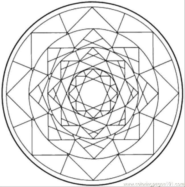 Симметричный орнамент в круге