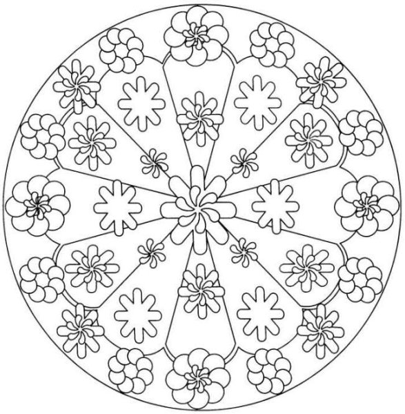 Мандала из геометрических фигур