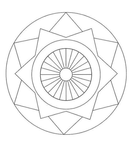 Геометрический орнамент в круге