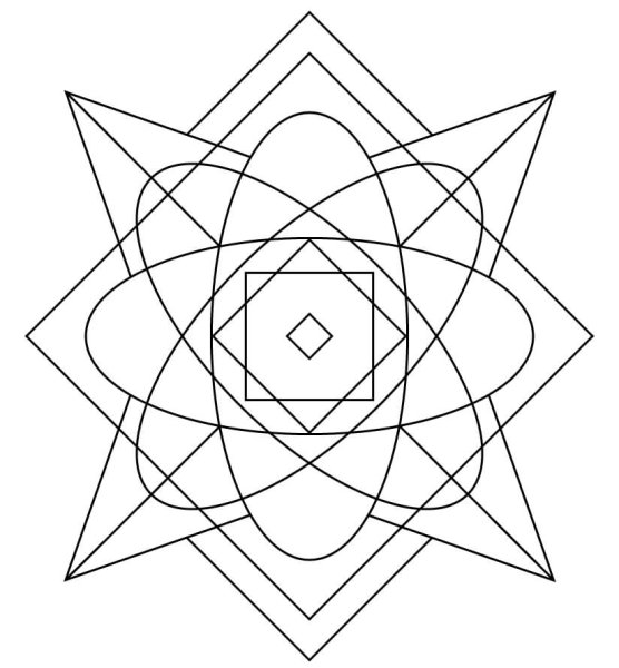 Раскраска Калейдоскоп