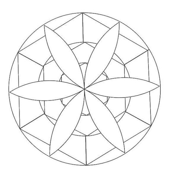 Геометрический Калейдоскоп раскраска