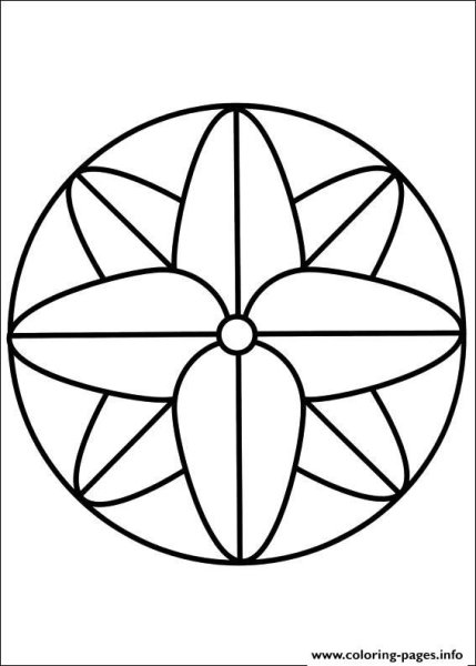 Раскраска Калейдоскоп