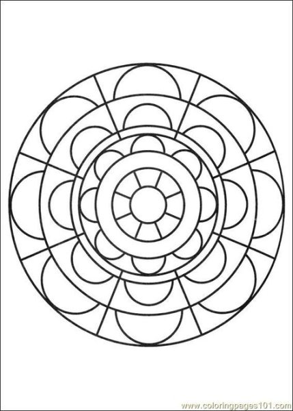 Геометрический орнамент в круге