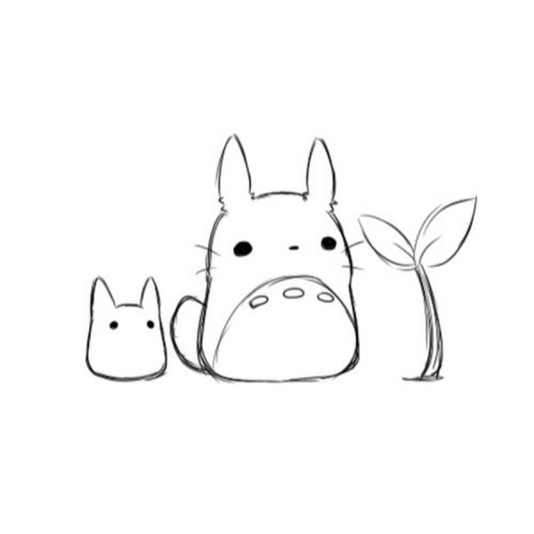 Кавайные рисунки для срисовки карандашом