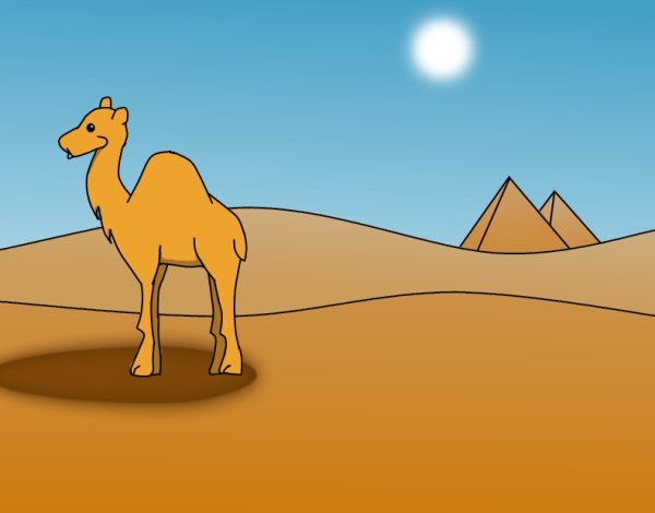 Пустыня раскраска