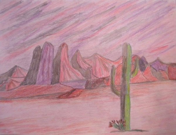 Пустыня эскиз