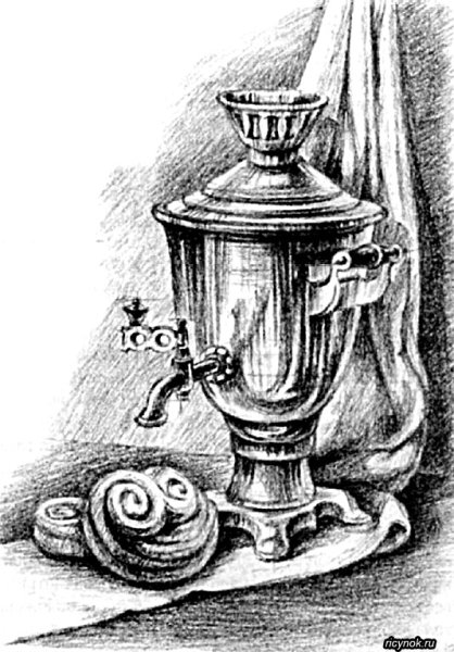 Самовар раскраска
