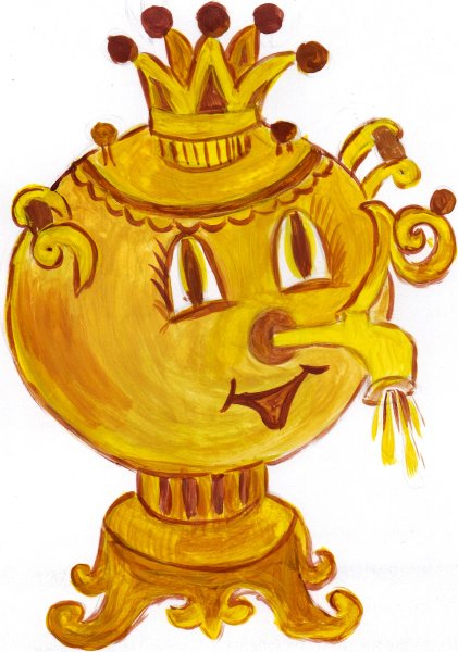 Тульский самовар вектор