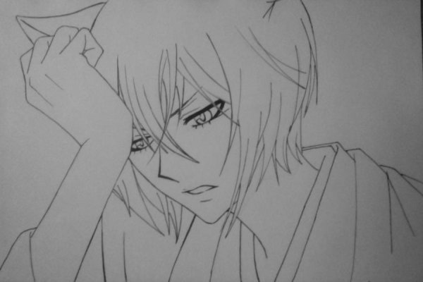 Рисунки карандашом аниме Томоэ