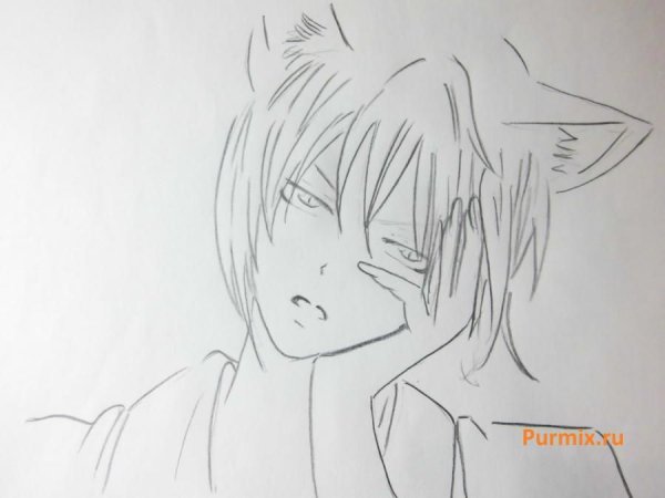 Срисовка аниме для начинающих карандашом мальчиков