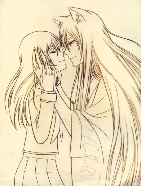 Томоэ и Нанами чёрно-белая