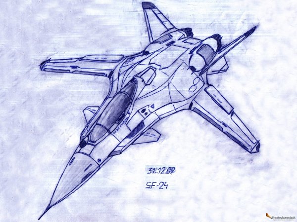 Рисование истребитель