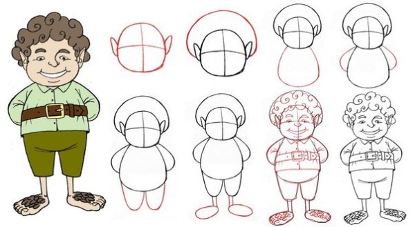 Бильбо Бэггинс и Гномы иллюстрации