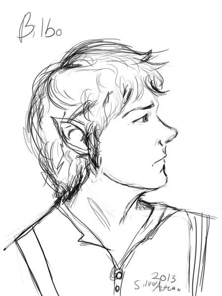 Дверь Хоббита рисунок